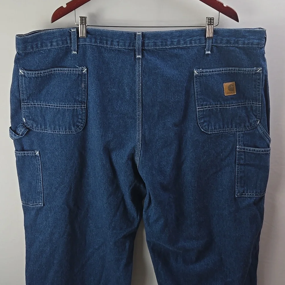 Carhartt Mens Loose Original Fit Carpenter Jeans Deepstone Blue 48x30